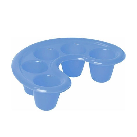 Professional 5 Finger Manicure Nail Soaker Bowl in white acetone proof material – buy online in Canada | CM Nails Supply