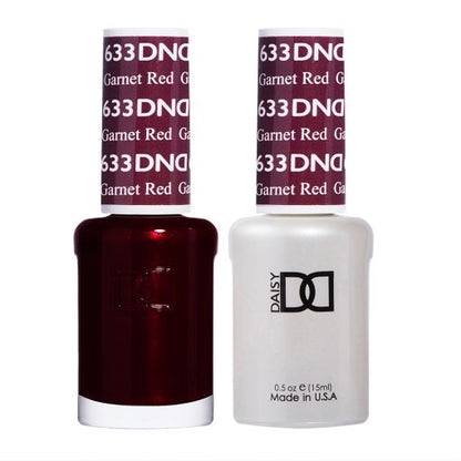 DND - Garnet Red #633 - Gel & Lacquer Duo - CM Nails & Beauty Supply