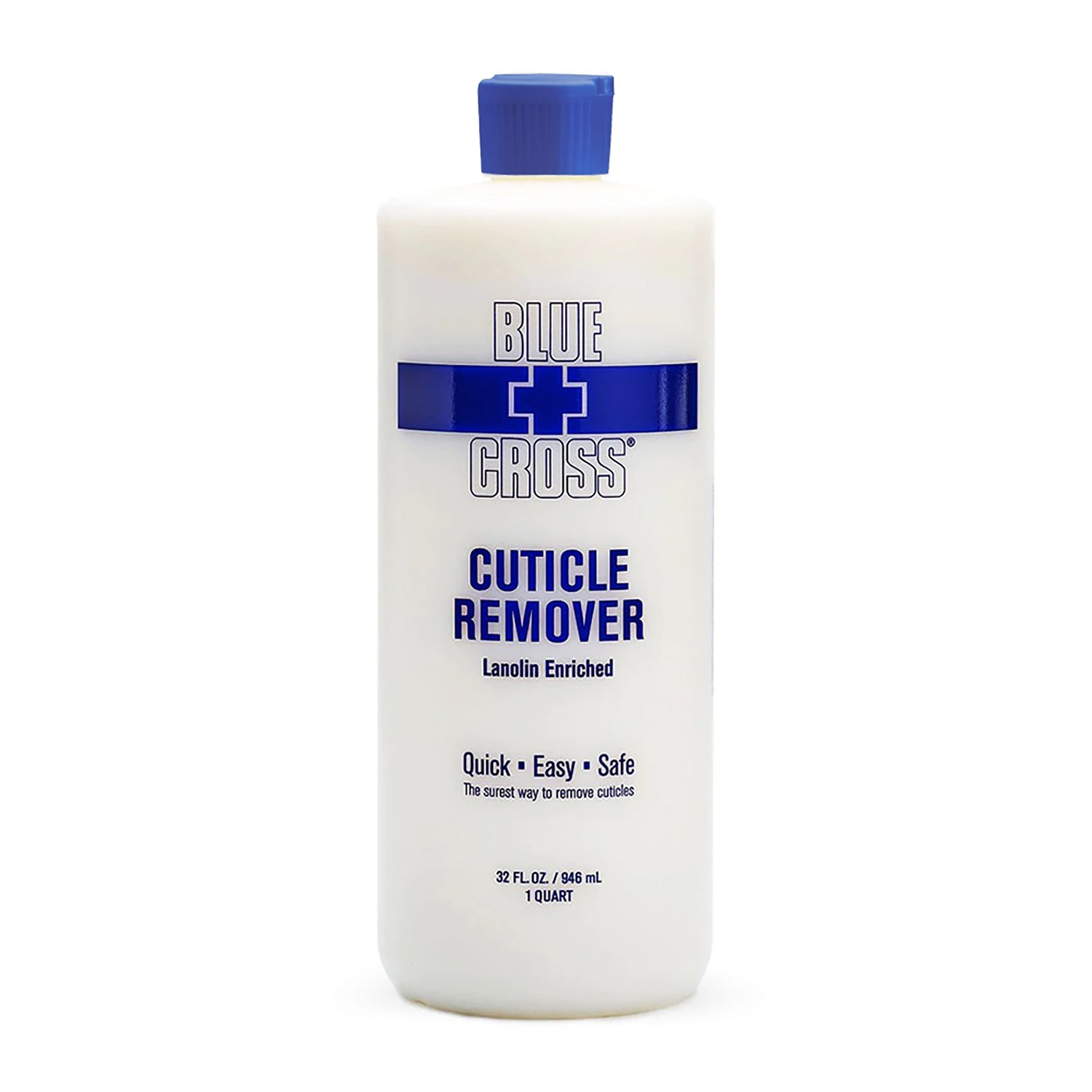 Blue Cross Cuticle Remover lanolin cuticle care bottle for nail prep