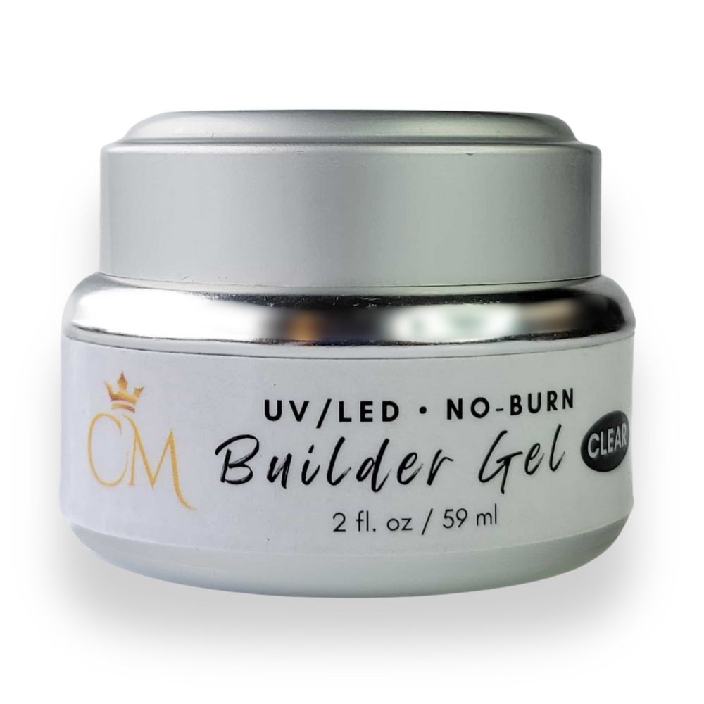 CM Builder Gel - No Heat, No Burn | Clear 2 oz LED/UV Gel - CM Nails & Beauty Supply