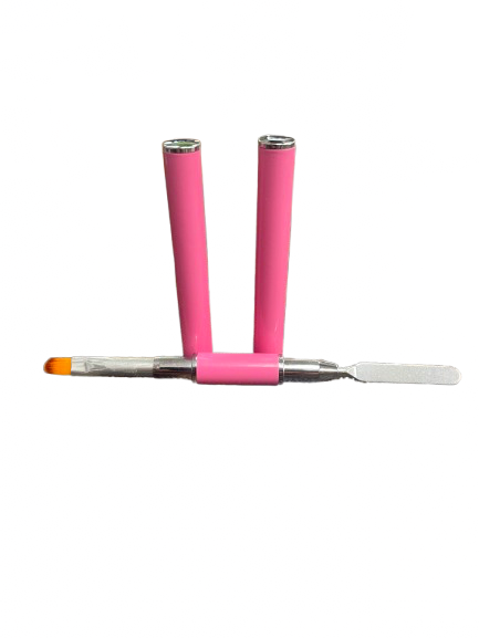 Hybrid Gel Brush - Pink / Black - CM Nails & Beauty Supply