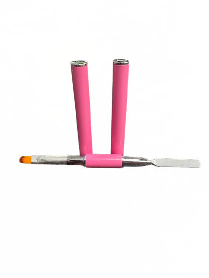 Hybrid Gel Brush - Pink / Black - CM Nails & Beauty Supply