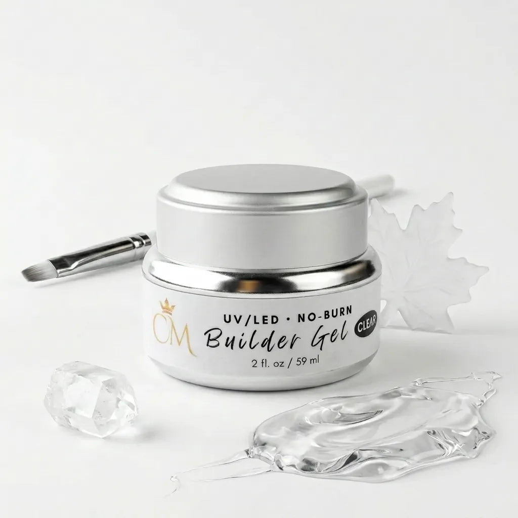 CM Builder Gel - No Heat, No Burn | Clear 2 oz LED/UV Gel - CM Nails & Beauty Supply