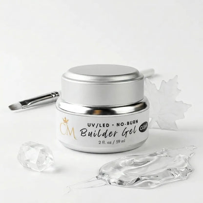 CM Builder Gel - No Heat, No Burn | Clear 2 oz LED/UV Gel - CM Nails & Beauty Supply