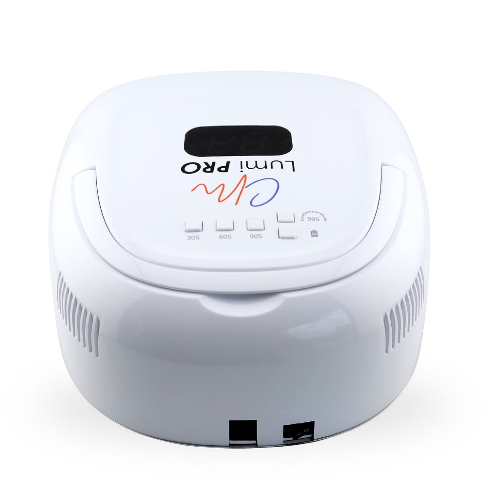 Professional CM Lumi Pro nail lamp 64W LED/UV with ergonomic handle and multiple timer settings