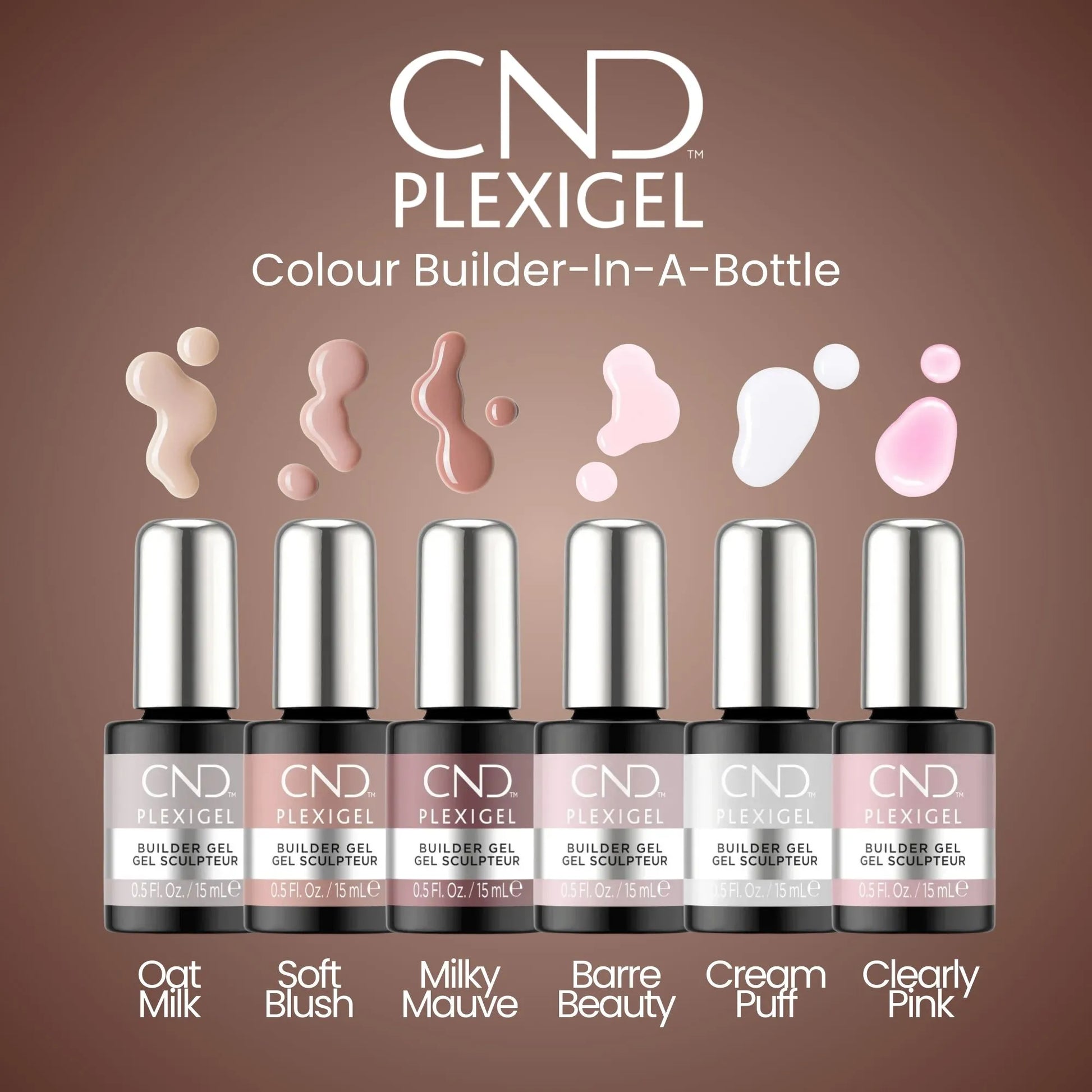 CND Plexigel Builder - Oat Milk (15ml/0.5oz) - CM Nails & Beauty Supply