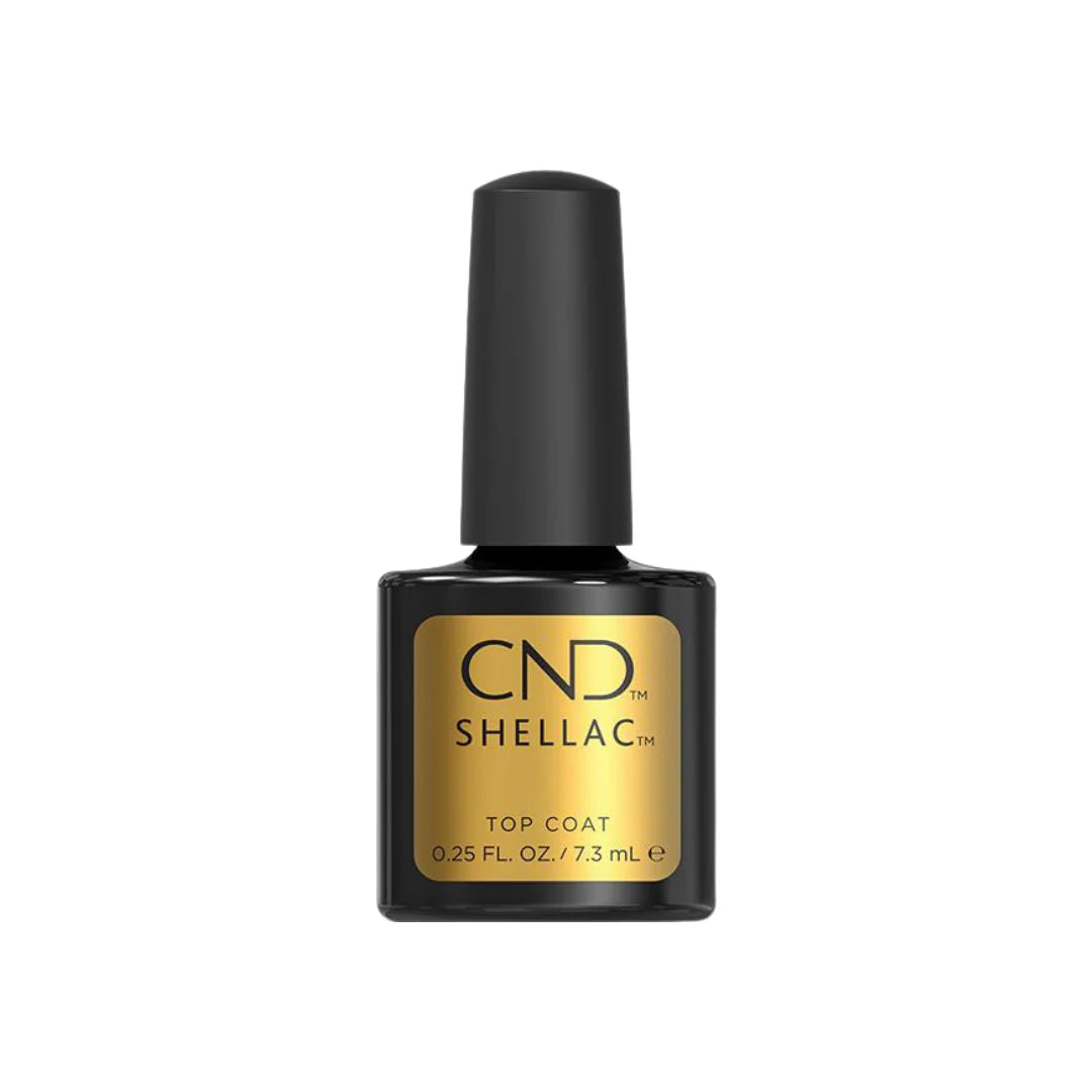 CND Shellac Top Coat 15 ml – mirror finish gel top coat for 14-day chip-free manicures – buy online in Canada | CM Nails Supply