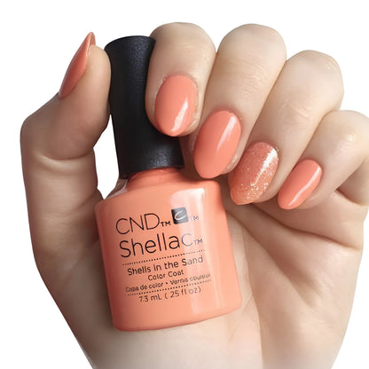 CND Shellac - Shells in the Sand gel polish manicure