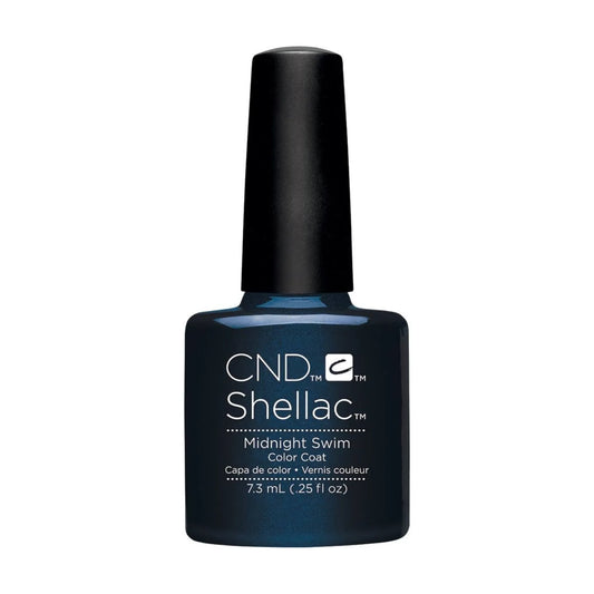CND Shellac Midnight Swim gel nail polish bottle