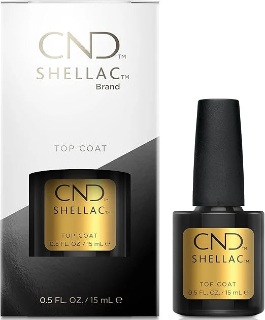 CND Shellac Top Coat 15 ml – mirror finish gel top coat for 14-day chip-free manicures – buy online in Canada | CM Nails Supply