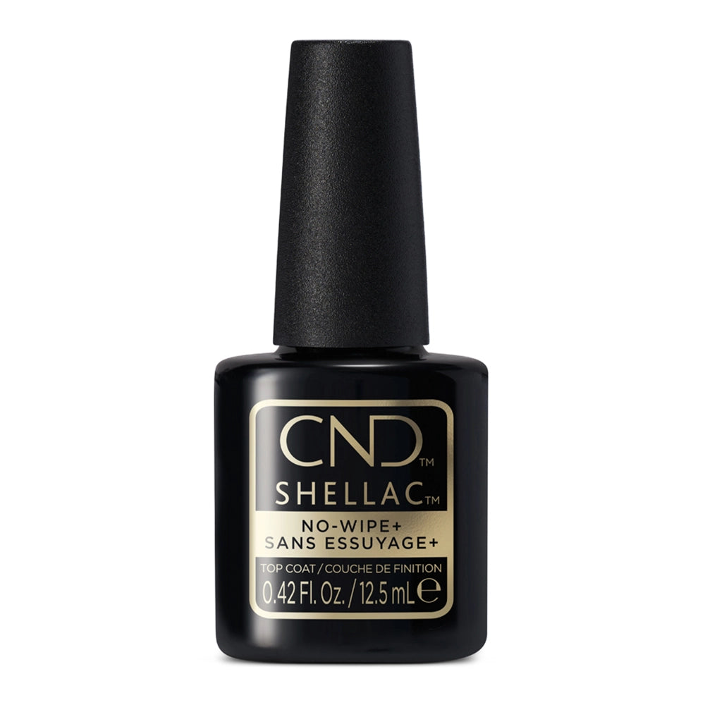 Shellac No Tips CND Shellac No Wipe+ Top Coat (0.42 oz / 12.5 ml) – CM Nails Supply