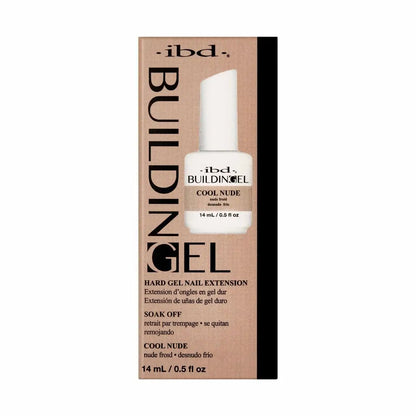 ibd | Building Gel - Cool Nude (0.5 oz) | Hard Gel for Nail Extensions & Overlays - CM Nails & Beauty Supply
