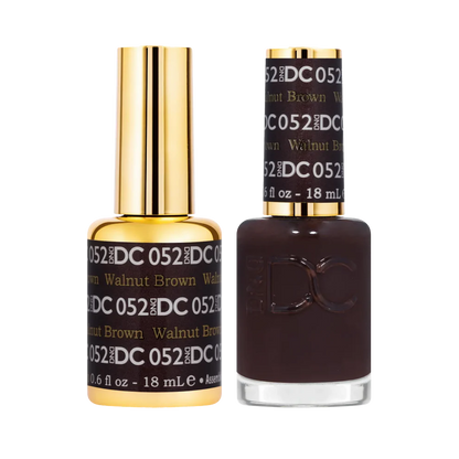 DC Walnut Brown #052 - Gel Polish & Lacquer Duo - CM Nails & Beauty Supply