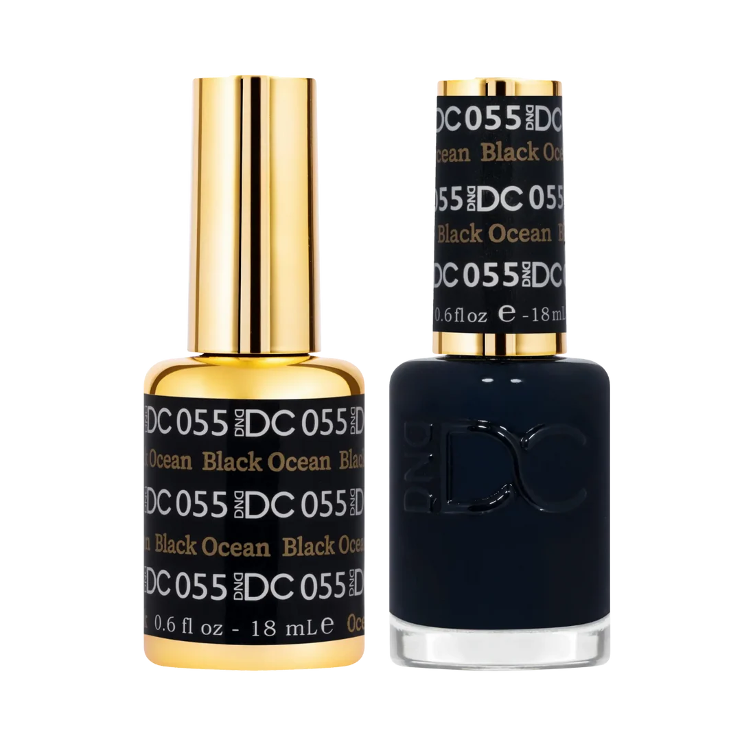 dc gel polish duo black ocean 055