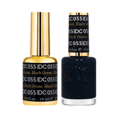 dc gel polish duo black ocean 055