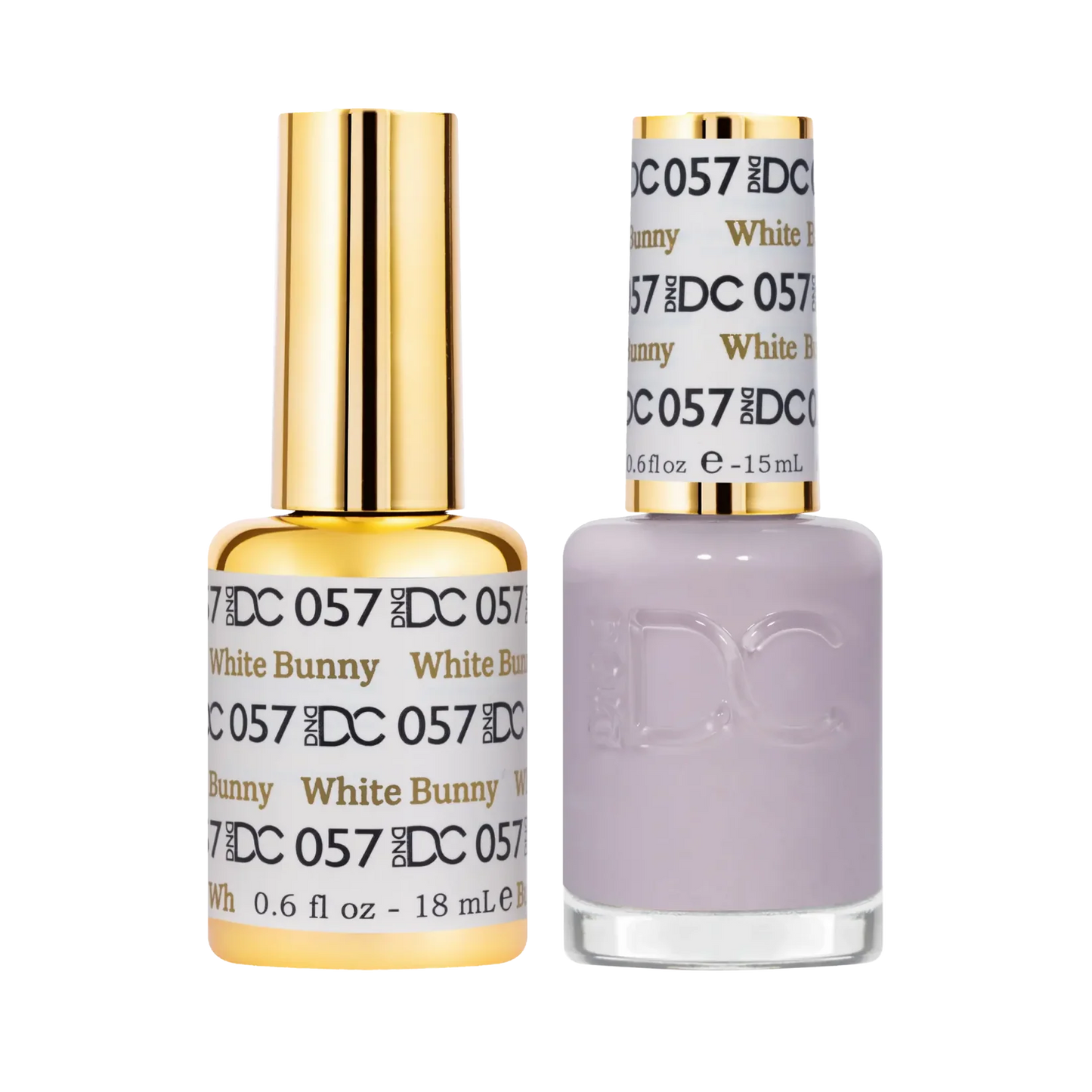 DC White Bunny #057 - Gel Polish & Lacquer Duo