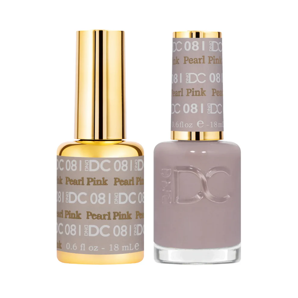 DC Pearl Pink #081 - Gel Polish & Lacquer Duo - CM Nails & Beauty Supply