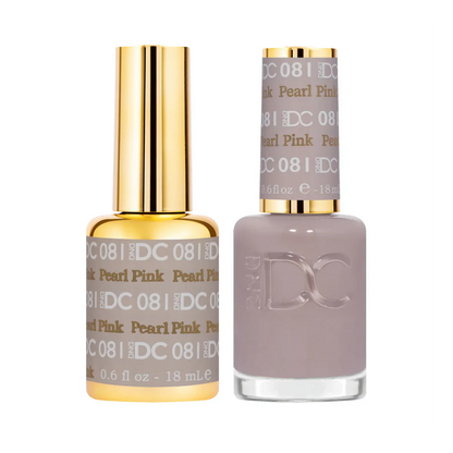 DC Pearl Pink #081 - Gel Polish & Lacquer Duo - CM Nails & Beauty Supply
