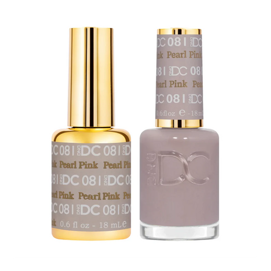 DC Pearl Pink #081 - Gel Polish & Lacquer Duo - CM Nails & Beauty Supply