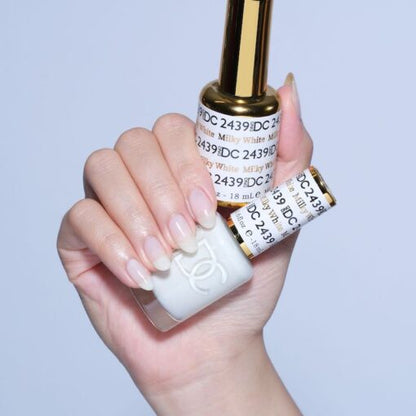 DC Milky White #2439 - Gel Polish & Lacquer Duo - CM Nails & Beauty Supply