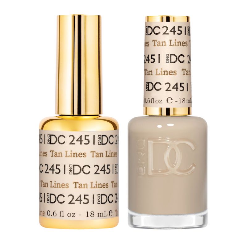 DC Tan Lines #2451 - Gel Polish & Lacquer Duo - CM Nails & Beauty Supply