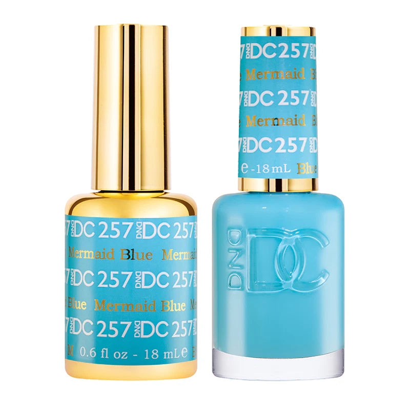 DND DC Mermaid Blue Gel Polish Duo