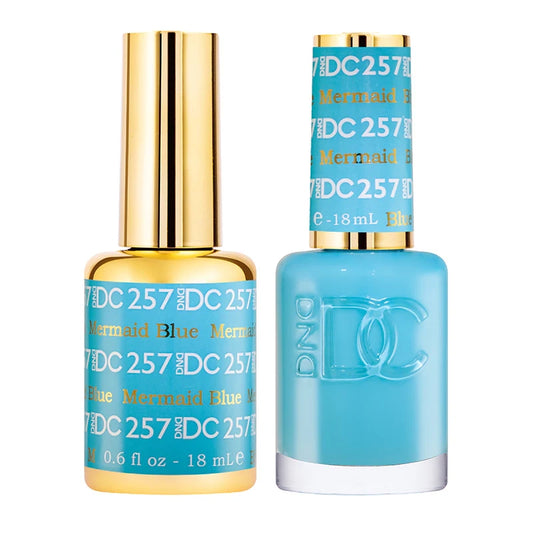 DND DC Mermaid Blue Gel Polish Duo