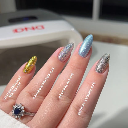 DIVA #029 Golden Treasure Waves - Diva Duo Gel & Lacquer - CM Nails & Beauty Supply