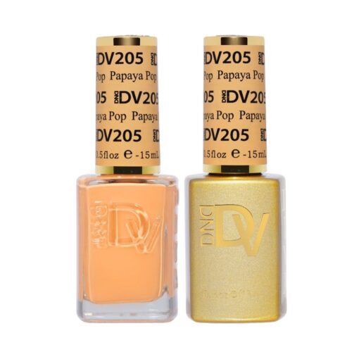 DND Duo Gel &  Lacquer Diva #205 Papaya Pop