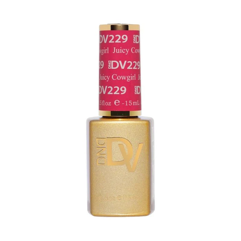 DIVA Juicy Cowgirl #229 gel polish duo bottle set showing gel polish for salon-quality nails