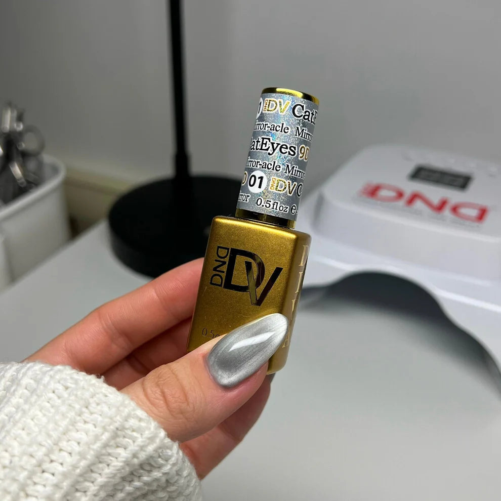 DND Diva 9D Cat Eye Gel Polish #01 – Mirror-acle - CM Nails & Beauty Supply