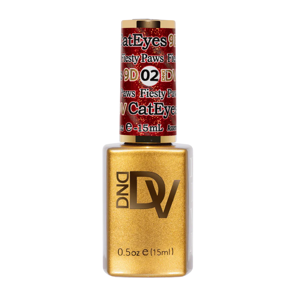DND Diva 9D Cat Eye Gel Polish #02 – Feisty Paws - CM Nails & Beauty Supply