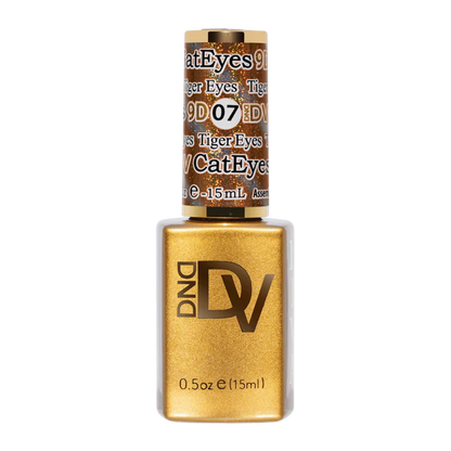 DND Diva 9D Cat Eye Gel Polish #07 – Tiger Eyes - CM Nails & Beauty Supply