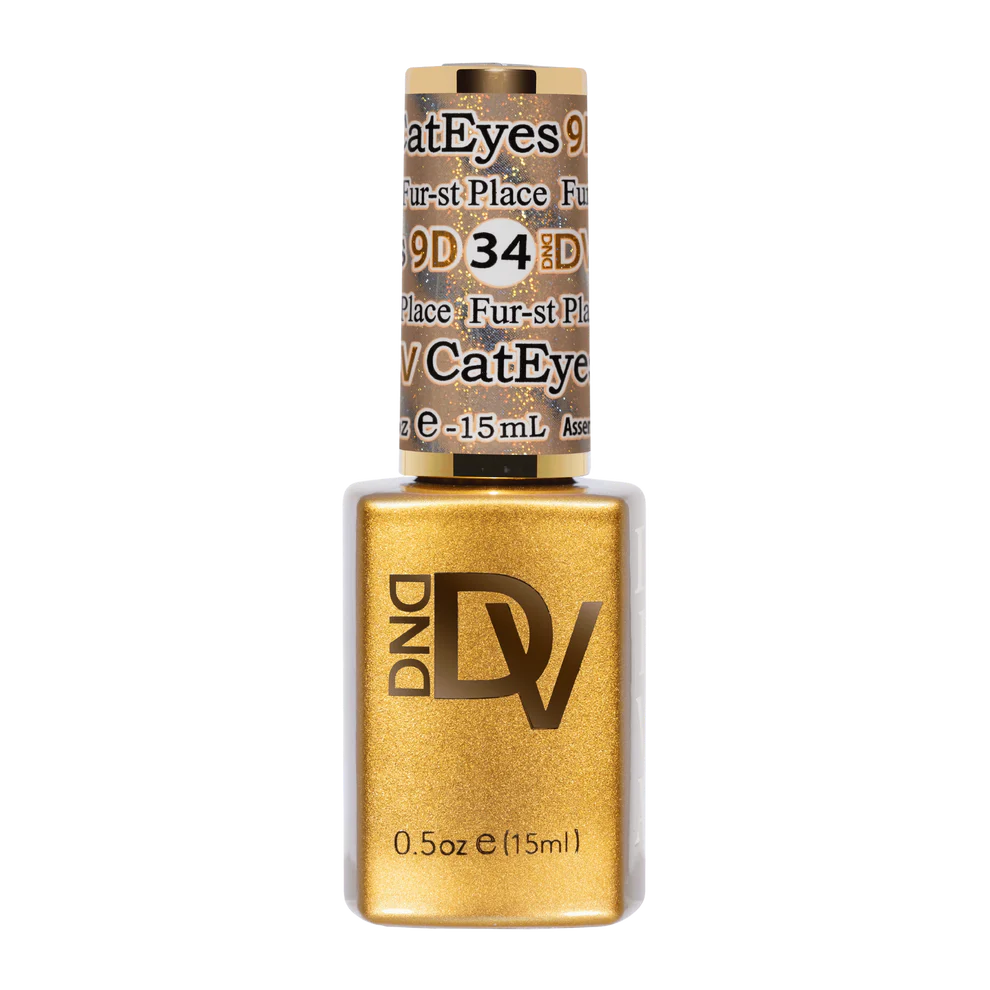 DND Diva 9D Cat Eye Gel Polish #34 - Fur-st Place - CM Nails & Beauty Supply