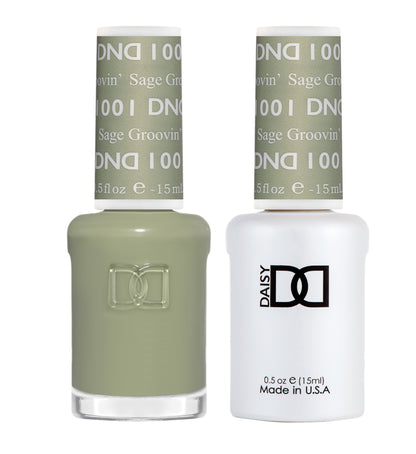 DND Sage Groovin #1001 Gel & Nail Lacquer Duo - CM Nails & Beauty Supply