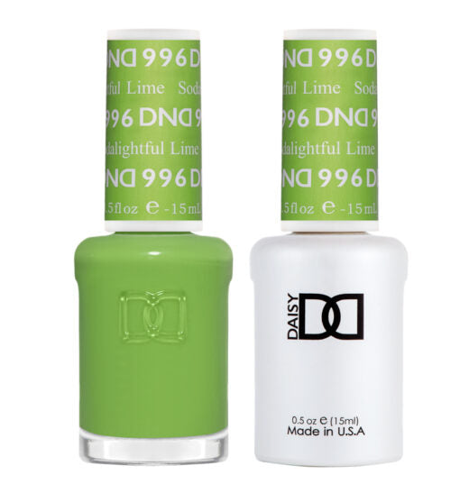 DND - Sodalightful Lime #996 Gel & Nail Lacquer Duo