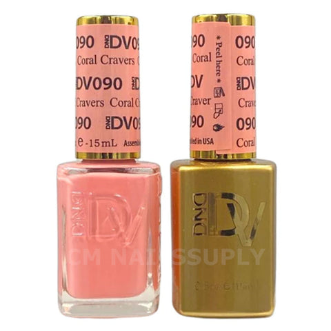 DND Duo Gel &  Lacquer Diva #090 Coral Cravers