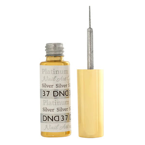 DND37 - Platinum Silver Gel Art Liner - CM Nails & Beauty Supply