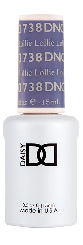 Gel Polish DND 738 Lollie on a white background.