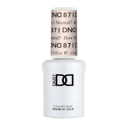 DND How Do U Neutral #871 - Soak-Off Gel Polish - CM Nails & Beauty Supply