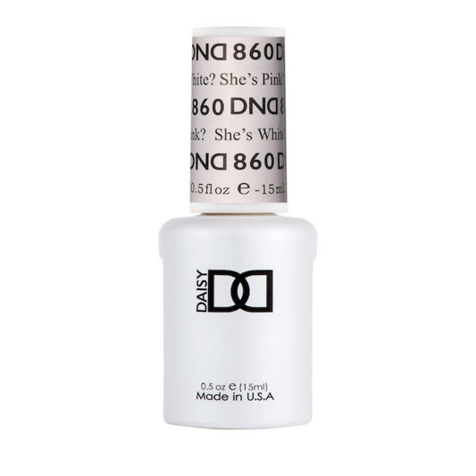 DND She’s White? She's Pink? #860 - Soak-Off Gel Polish - CM Nails & Beauty Supply