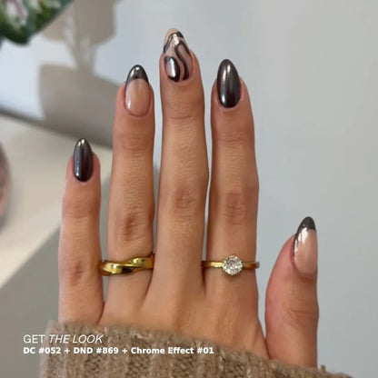 DND Chrome Effect White Pearl #01 - CM Nails & Beauty Supply