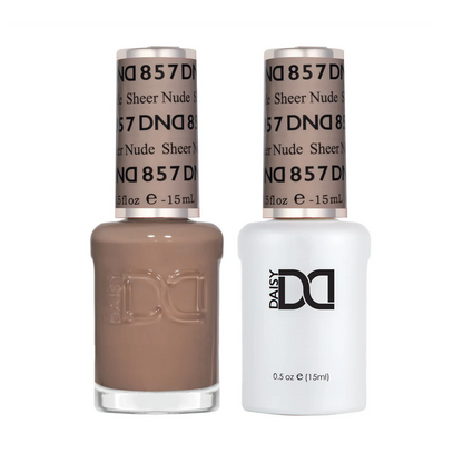 DND Sheer Nude #857 - Gel & Lacquer Duo - CM Nails & Beauty Supply