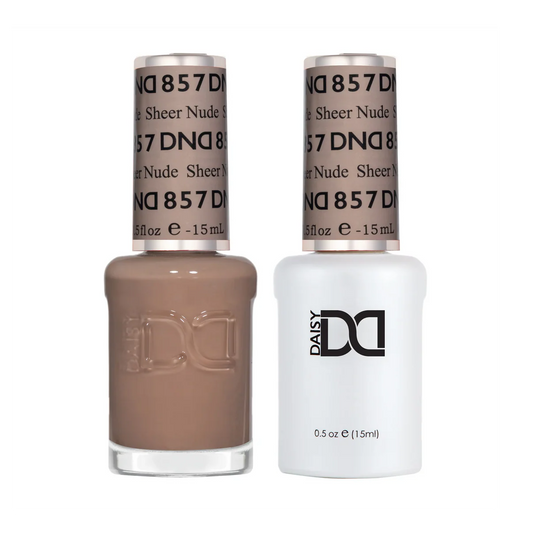 DND Sheer Nude #857 - Gel & Lacquer Duo - CM Nails & Beauty Supply