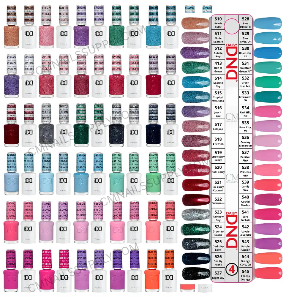 DND Gel Polish Collection #3 with 36 Professional Gel & Lacquer Duo Sets