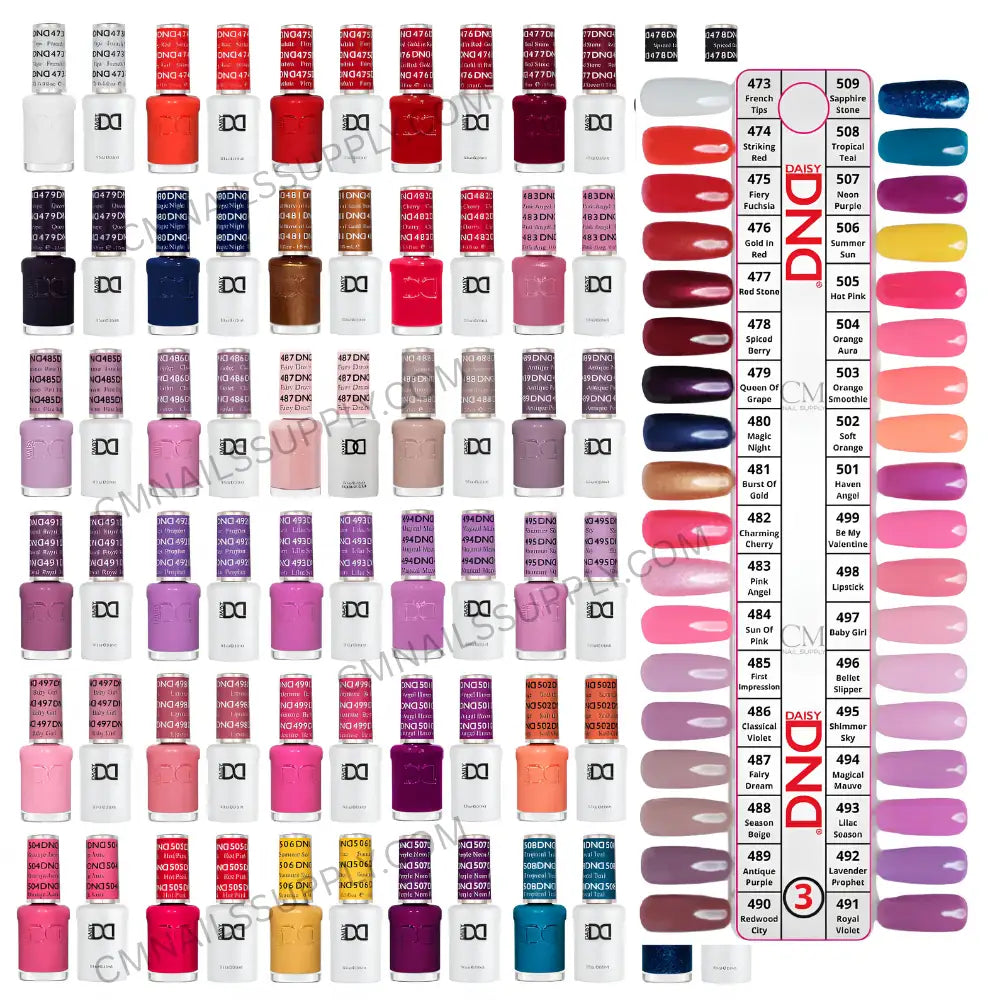 DND Gel Polish Collection #3 with 36 Professional Gel & Lacquer Duo Sets