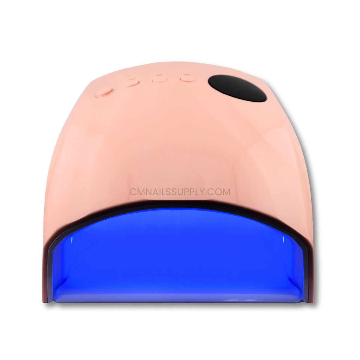 A pink UV lamp for nail polish curing, featuring UV light for manicures and pedicures
