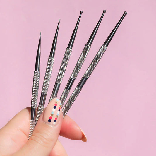 Dotting Tool Dual-End Dotting Tool Set (5-Piece) – Inox Japan Steel - CM Nails & Beauty Supply