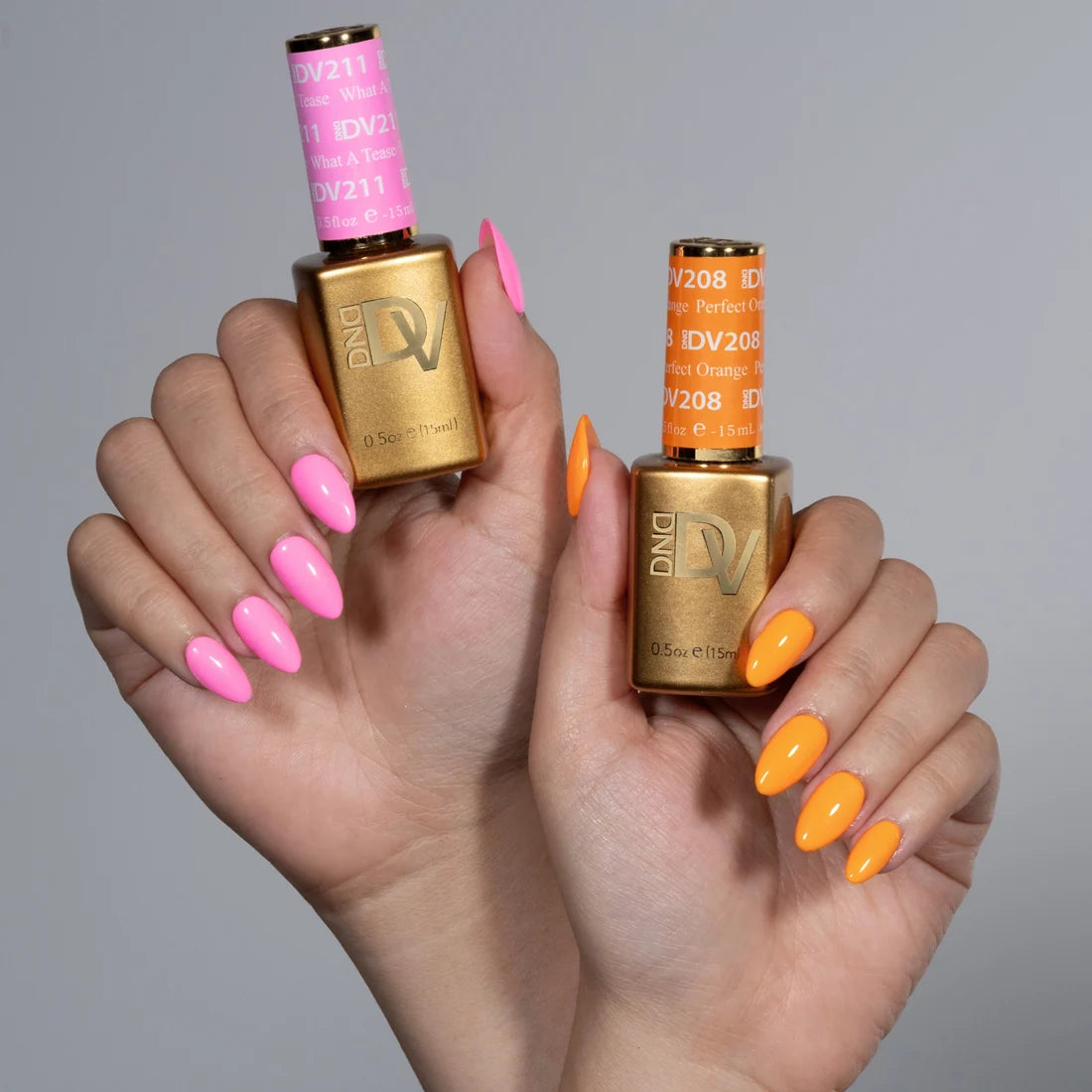 DIVA What A Tease gel polish color swatch in bright cool pink shade