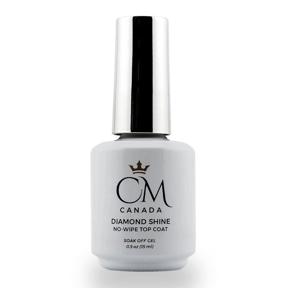 No Wipe Diamond Shine Top Gel – Glossy UV/LED Nail Finish | CM Canada - CM Nails & Beauty Supply